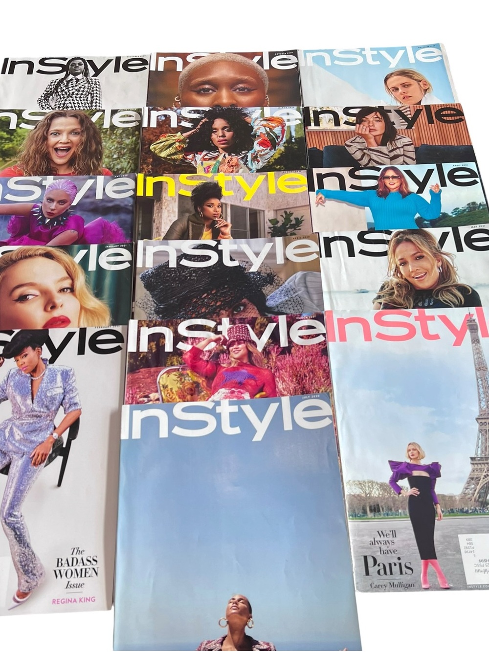 InStyle Magazines Lot of 16 2020, 2021 & 2022 Editions